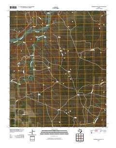 Sanders Hollow Texas Historical topographic map, 1:24000 scale, 7.5 X 7.5 Minute, Year 2010