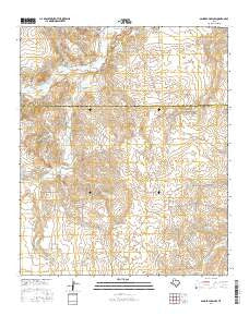 Sanders Hollow Texas Current topographic map, 1:24000 scale, 7.5 X 7.5 Minute, Year 2016
