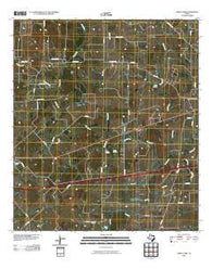Sandy Fork Texas Historical topographic map, 1:24000 scale, 7.5 X 7.5 Minute, Year 2010
