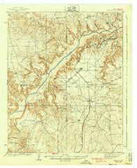 Sanford Texas Historical topographic map, 1:62500 scale, 15 X 15 Minute, Year 1939