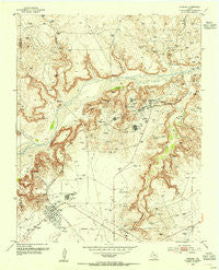Sanford Texas Historical topographic map, 1:24000 scale, 7.5 X 7.5 Minute, Year 1953