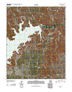 Sanford Texas Historical topographic map, 1:24000 scale, 7.5 X 7.5 Minute, Year 2010