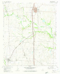 Sanger Texas Historical topographic map, 1:24000 scale, 7.5 X 7.5 Minute, Year 1960