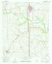 Sanger Texas Historical topographic map, 1:24000 scale, 7.5 X 7.5 Minute, Year 1960