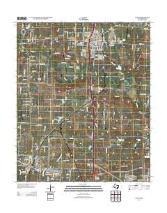 Sanger Texas Historical topographic map, 1:24000 scale, 7.5 X 7.5 Minute, Year 2013