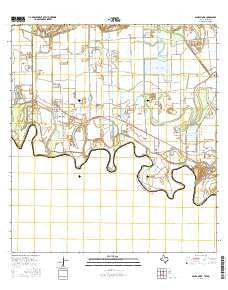 Santa Maria Texas Current topographic map, 1:24000 scale, 7.5 X 7.5 Minute, Year 2016