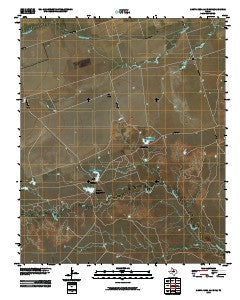Santa Rosa Lake NW Texas Historical topographic map, 1:24000 scale, 7.5 X 7.5 Minute, Year 2010