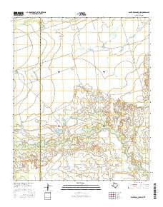 Santa Rosa Lake NW Texas Current topographic map, 1:24000 scale, 7.5 X 7.5 Minute, Year 2016