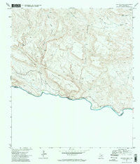 Santana Mesa Texas Historical topographic map, 1:24000 scale, 7.5 X 7.5 Minute, Year 1971
