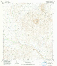 Santiago Peak Texas Historical topographic map, 1:24000 scale, 7.5 X 7.5 Minute, Year 1983
