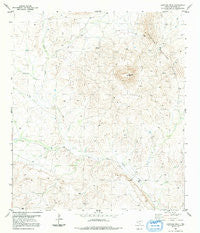 Santiago Peak Texas Historical topographic map, 1:24000 scale, 7.5 X 7.5 Minute, Year 1983