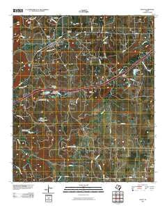 Santo Texas Historical topographic map, 1:24000 scale, 7.5 X 7.5 Minute, Year 2010