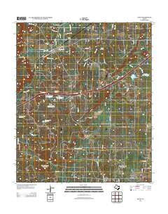 Santo Texas Historical topographic map, 1:24000 scale, 7.5 X 7.5 Minute, Year 2012