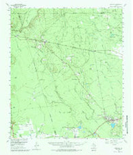 Saratoga Texas Historical topographic map, 1:62500 scale, 15 X 15 Minute, Year 1955