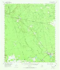 Saratoga Texas Historical topographic map, 1:62500 scale, 15 X 15 Minute, Year 1955