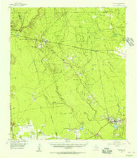 Saratoga Texas Historical topographic map, 1:62500 scale, 15 X 15 Minute, Year 1955