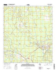 Saratoga Texas Current topographic map, 1:24000 scale, 7.5 X 7.5 Minute, Year 2016