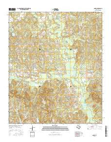 Sardis Texas Current topographic map, 1:24000 scale, 7.5 X 7.5 Minute, Year 2016