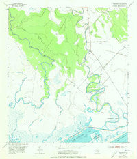 Sargent Texas Historical topographic map, 1:24000 scale, 7.5 X 7.5 Minute, Year 1952