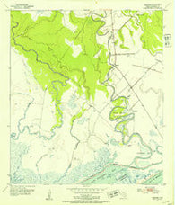Sargent Texas Historical topographic map, 1:24000 scale, 7.5 X 7.5 Minute, Year 1952