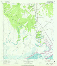 Sargent Texas Historical topographic map, 1:24000 scale, 7.5 X 7.5 Minute, Year 1952