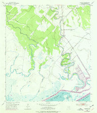 Sargent Texas Historical topographic map, 1:24000 scale, 7.5 X 7.5 Minute, Year 1952