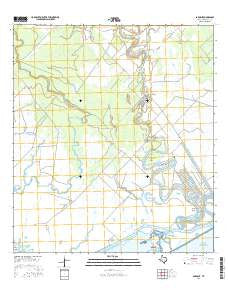 Sargent Texas Current topographic map, 1:24000 scale, 7.5 X 7.5 Minute, Year 2016