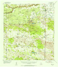 Sarita Texas Historical topographic map, 1:62500 scale, 15 X 15 Minute, Year 1954