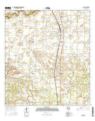 Sarita Texas Current topographic map, 1:24000 scale, 7.5 X 7.5 Minute, Year 2016