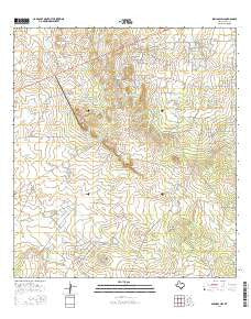 Sarnosa Hill Texas Current topographic map, 1:24000 scale, 7.5 X 7.5 Minute, Year 2016