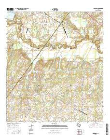 Saspamco Texas Current topographic map, 1:24000 scale, 7.5 X 7.5 Minute, Year 2016