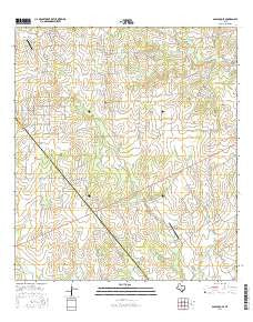 Saspamco SE Texas Current topographic map, 1:24000 scale, 7.5 X 7.5 Minute, Year 2016