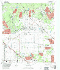 Satsuma Texas Historical topographic map, 1:24000 scale, 7.5 X 7.5 Minute, Year 1982