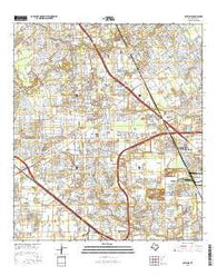 Satsuma Texas Current topographic map, 1:24000 scale, 7.5 X 7.5 Minute, Year 2016