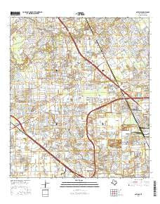 Satsuma Texas Current topographic map, 1:24000 scale, 7.5 X 7.5 Minute, Year 2016