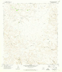 Sauceda Ranch Texas Historical topographic map, 1:24000 scale, 7.5 X 7.5 Minute, Year 1971