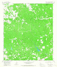 Sawmill Branch Texas Historical topographic map, 1:24000 scale, 7.5 X 7.5 Minute, Year 1965