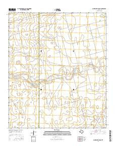 Scharbauer Ranch Texas Current topographic map, 1:24000 scale, 7.5 X 7.5 Minute, Year 2016