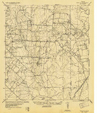 Schattel Texas Historical topographic map, 1:62500 scale, 15 X 15 Minute, Year 1934