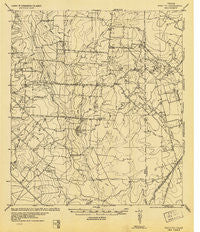 Schattel Texas Historical topographic map, 1:62500 scale, 15 X 15 Minute, Year 1934
