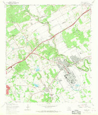 Schertz Texas Historical topographic map, 1:24000 scale, 7.5 X 7.5 Minute, Year 1967