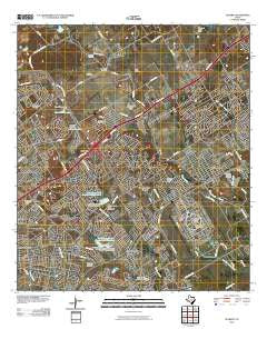 Schertz Texas Historical topographic map, 1:24000 scale, 7.5 X 7.5 Minute, Year 2010
