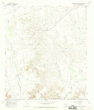 Schneeman Draw SW Texas Historical topographic map, 1:24000 scale, 7.5 X 7.5 Minute, Year 1967