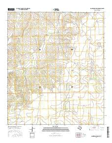 Schneeman Draw NE Texas Current topographic map, 1:24000 scale, 7.5 X 7.5 Minute, Year 2016
