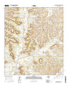 Schneeman Draw NW Texas Current topographic map, 1:24000 scale, 7.5 X 7.5 Minute, Year 2016