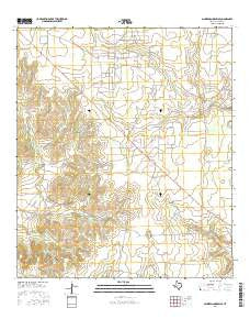 Schneeman Draw SE Texas Current topographic map, 1:24000 scale, 7.5 X 7.5 Minute, Year 2016