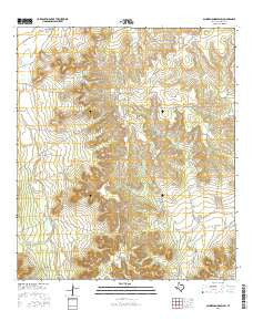 Schneeman Draw SW Texas Current topographic map, 1:24000 scale, 7.5 X 7.5 Minute, Year 2016