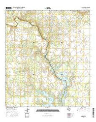 Schroeder Texas Current topographic map, 1:24000 scale, 7.5 X 7.5 Minute, Year 2016
