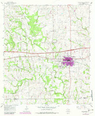 Schulenburg Texas Historical topographic map, 1:24000 scale, 7.5 X 7.5 Minute, Year 1965