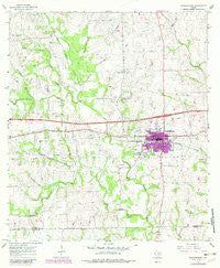 Schulenburg Texas Historical topographic map, 1:24000 scale, 7.5 X 7.5 Minute, Year 1965